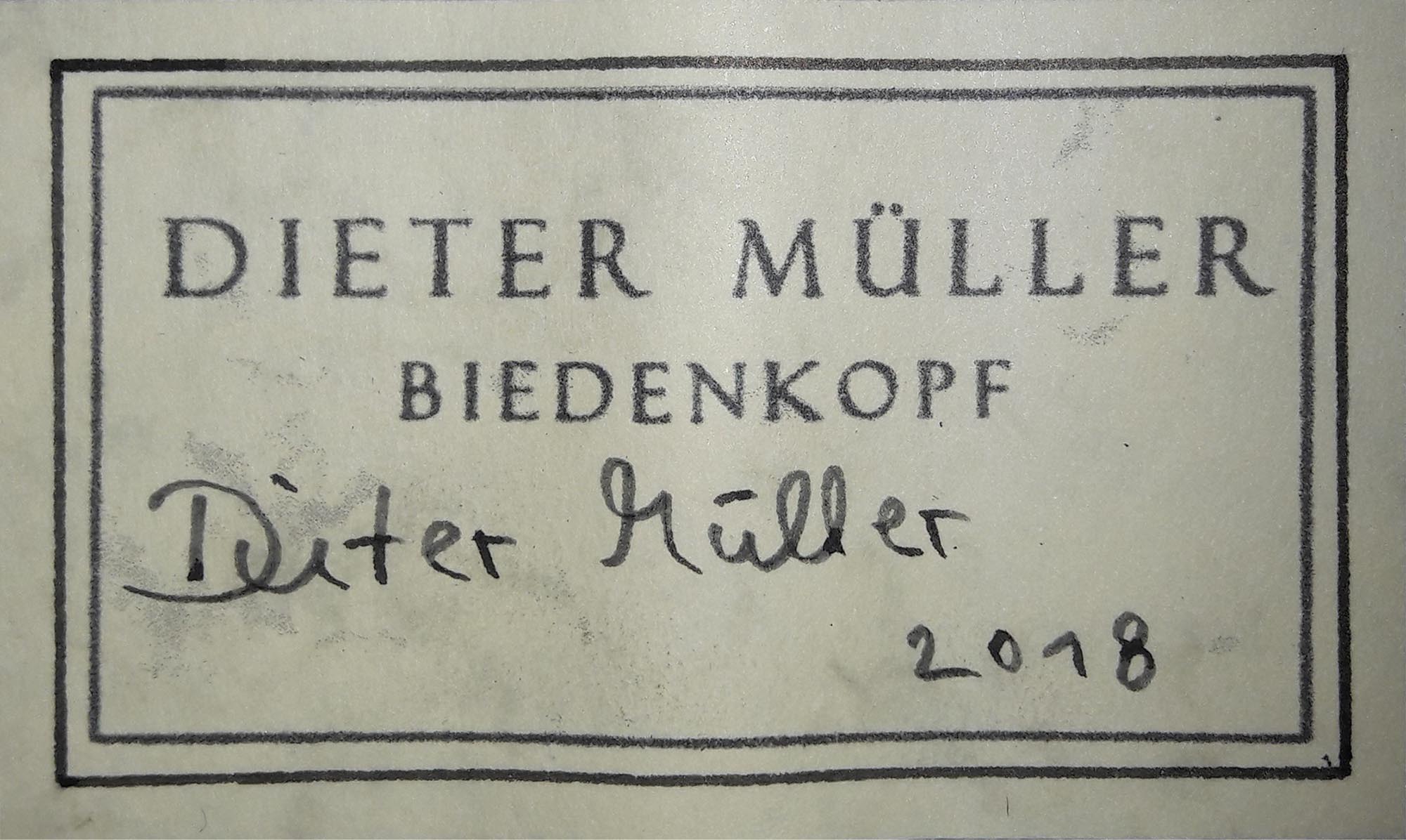 a dieter müller 2018 21092018 label