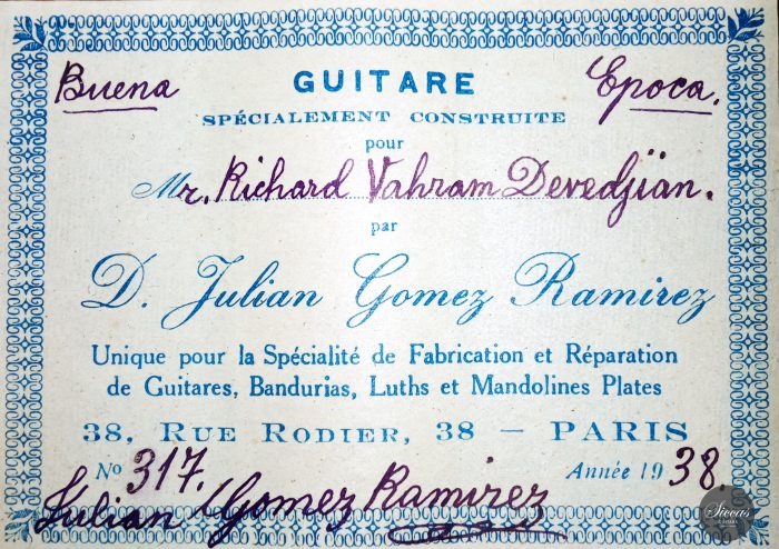 Julian Gomez Ramirez 1938 No 317 40