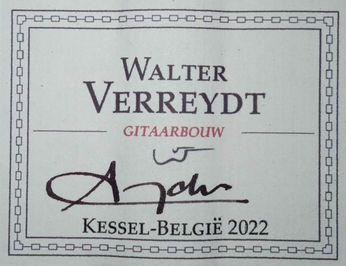 Walter Verreydt 2022 Maple label