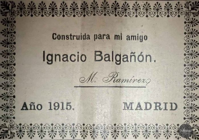 Manuel Ramirez 1915 Ignacio Balganón new 1
