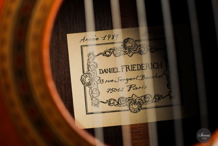 Classical guitar Daniel Friederich 1989 24