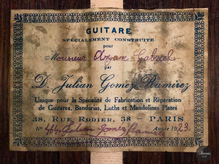 Julian Gomez Ramirez 1923 No. 464 1