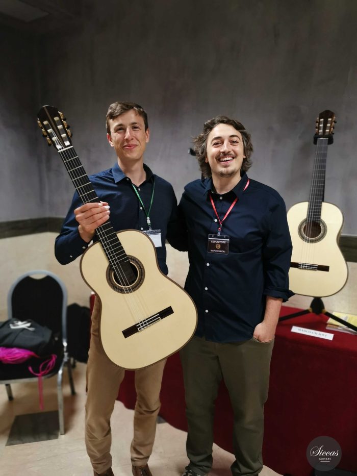 With Marco Gilioli and his REG Limited edition soon available at Siccas Guitars 1 scaled 1