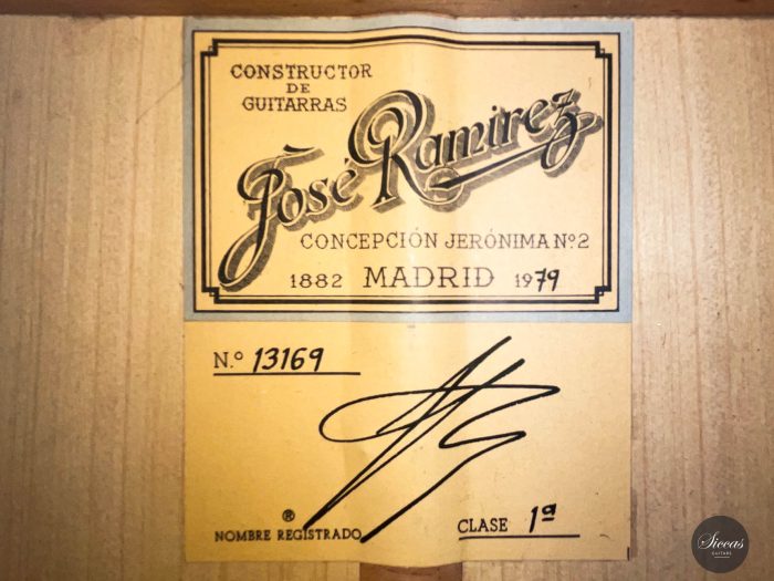 Jose Ramirez – 1979 Flamenca No. 13169 1