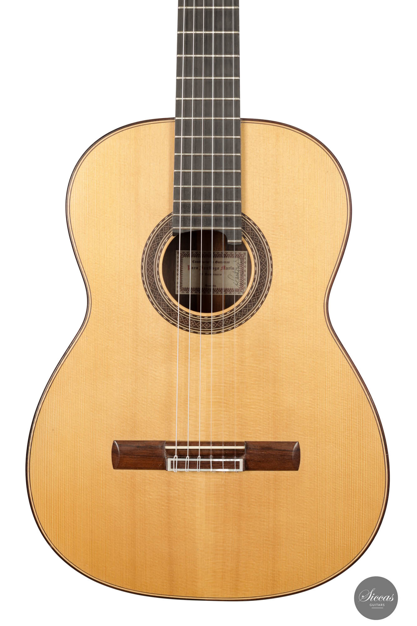 【動作保証】Paco Santiago Marin 640mmスケール 2013年製 クラシックギター ケース付き  Y8902923