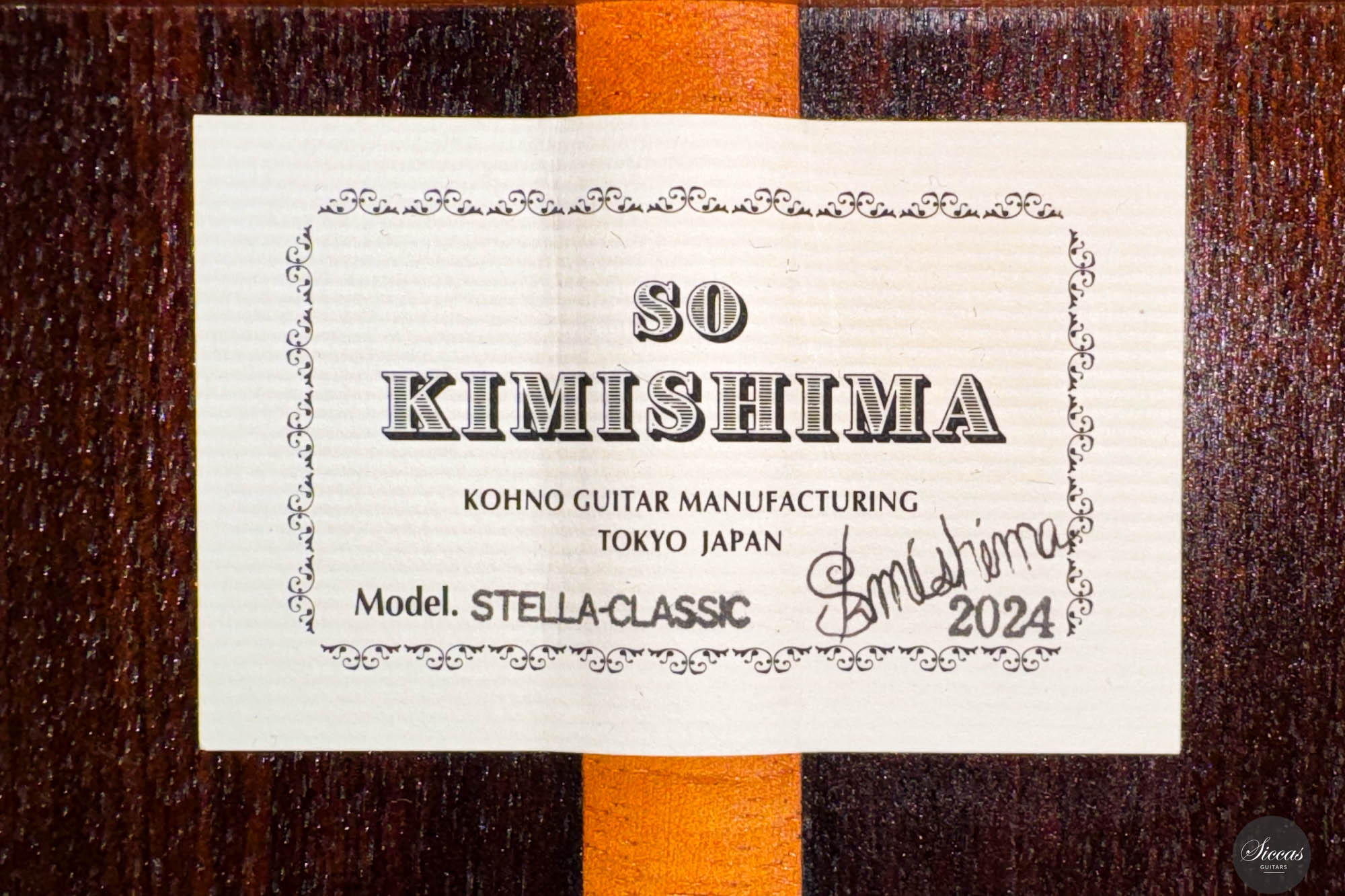 So Kimishima - 2024 Stella Classic at SICCAS GUITARS - The