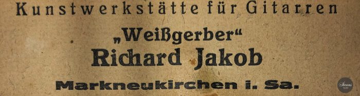 Classical guitar Richard Jacob Weissgerber 1923 24