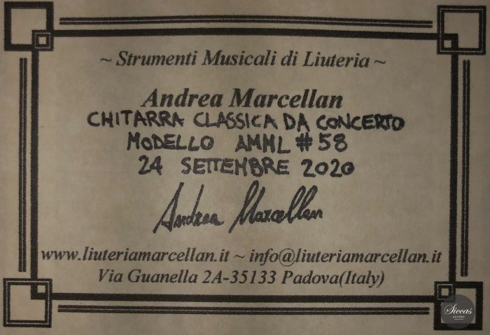 Classical guitar Andrea Marcellan 2020 27