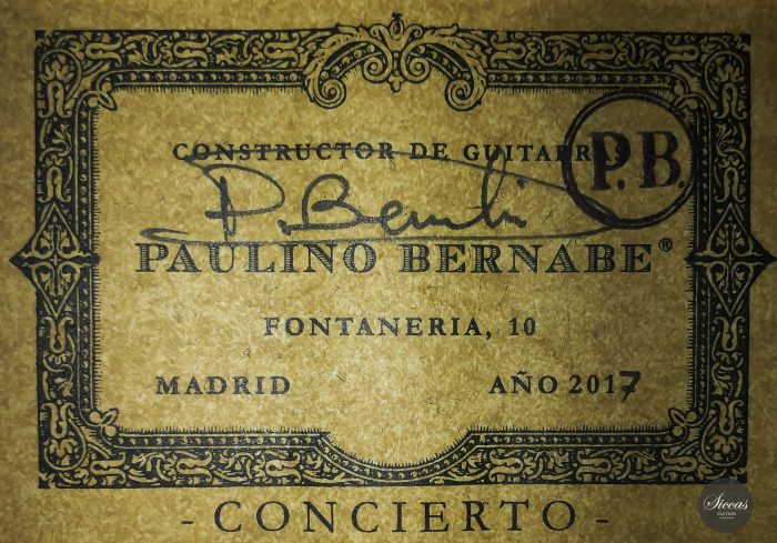 Classical guitar Paulino Bernabé 2017 24