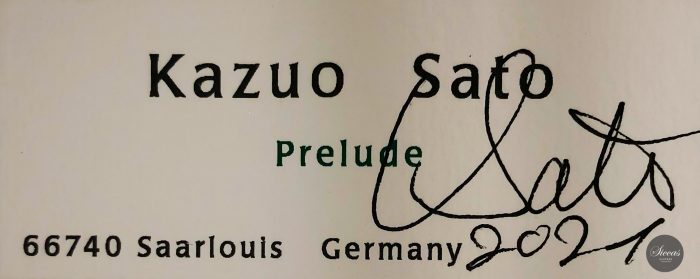 Classical guitar Kazuo Sato Prelude 2021 24
