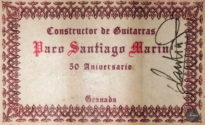 Classical guitar Paco Santiago Marin 2016 24
